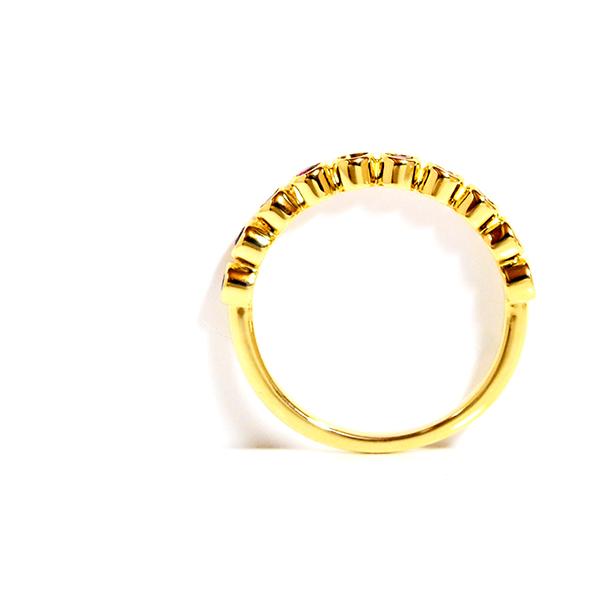 ラウンドテンエタニティーリングルビー K10 K18 pt950ホワイトゴールドピンクゴールドイエローゴールドプラチナ製作 |  | 06