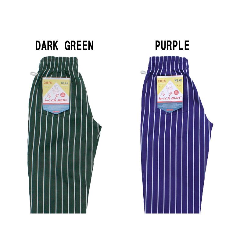 Cookman クックマン Chef Pants シェフパンツ ユニセックス カジュアル イージー ルーズ ワイド Stripe ストライプ | COOKMAN | 01