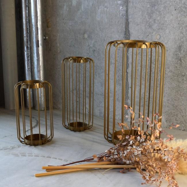 フラワーベース 花瓶 花器 アイアン ドライフラワー おしゃれ ゴールド アイアン花瓶 高さ51cm 金 ワイヤーベース L インダストリアル Cl1 セレクトショップbr 通販 Yahoo ショッピング