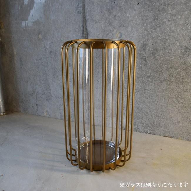 フラワーベース 花瓶 花器 アイアン ドライフラワー おしゃれ ゴールド アイアン花瓶 高さ51cm 金 ワイヤーベース L インダストリアル |  | 02