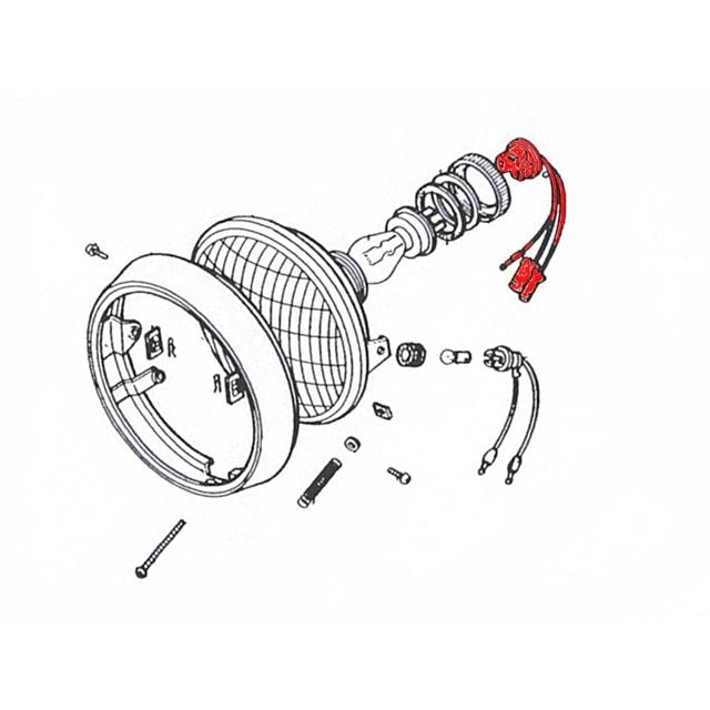 0281□CB400F/CB350F/CB250セニア ヘッドライトソケット (ヘッドライト