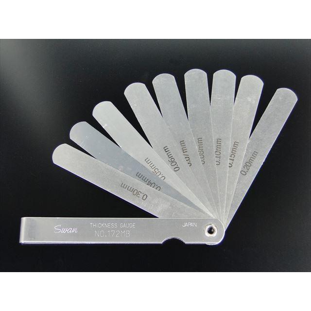0765■★汎用 タペット調整/ポイントギャップ調整用シックネスゲージ(日本製) | 