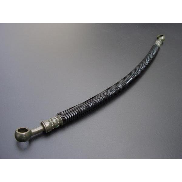 0861■CB400F-2/CB350F フロントブレーキホース(上側)※全長350mm★すぐひび割れない安心の日本製！ ヨンフォア | 