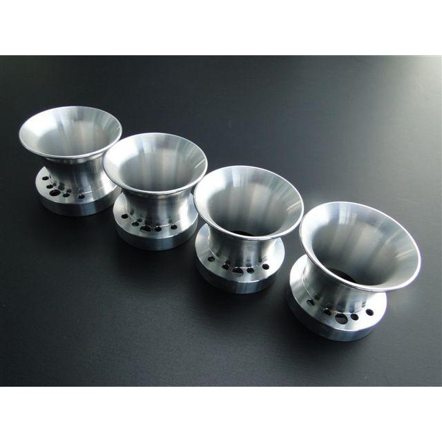 1213□CB400F/CB350F CRキャブ対応アルミファンネルセット(アルミ地肌