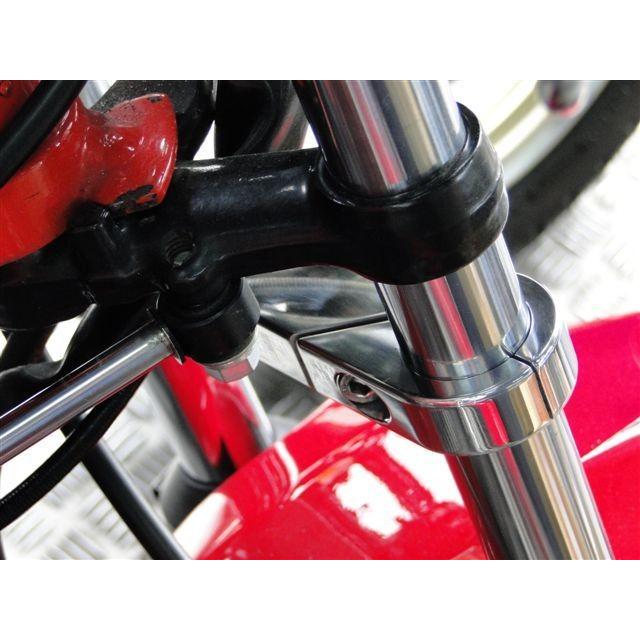 1431□CB400F アルミ削り出しスタビライザー(バフ掛け)※鏡面仕上げ 