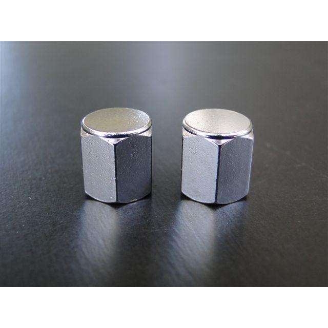 1976■ホイール用メッキエアーバルブキャップ(2個)六角形 | 