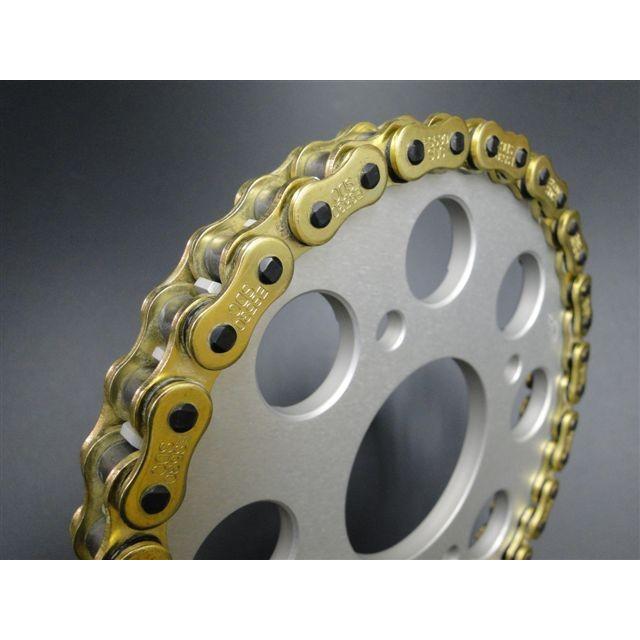 8578□ゼファー400/χ/GPZ400F ゴールドオーリングチェーン(520-110L