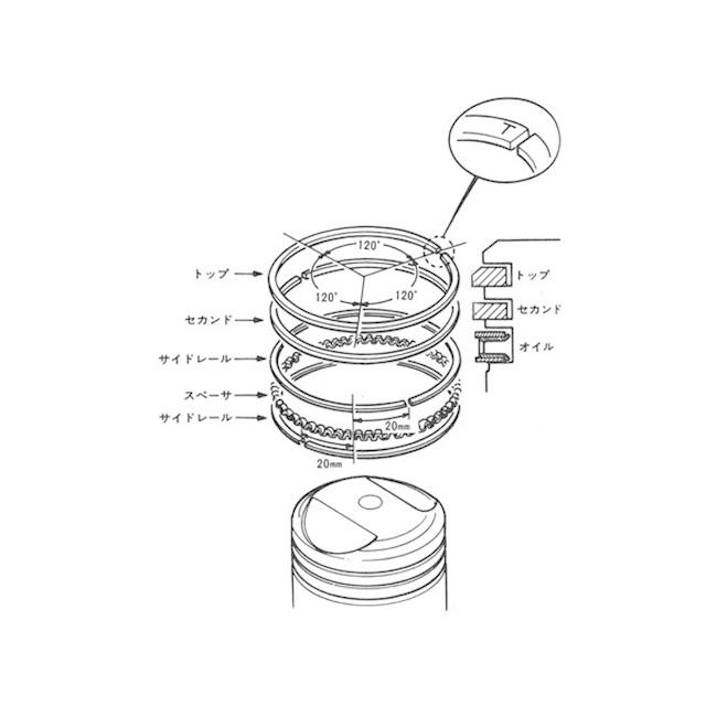 8658■ゼファー400 オーバーサイズピストンキット(0.5オーバー)ピストンサイズ55.5Φ ZEPHYR | カワサキ | 03