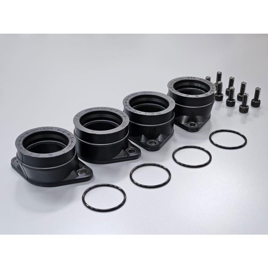 8734■ゼファー400/ゼファーχ 純正キャブインシュレーター (4個セット) ZEPHYR | 