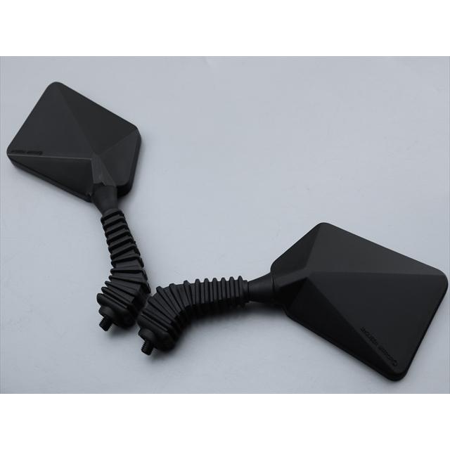 mq-6□マックイーンミラー(左右)※ネジ部10mm(ブルー鏡面) : 絶版バイク