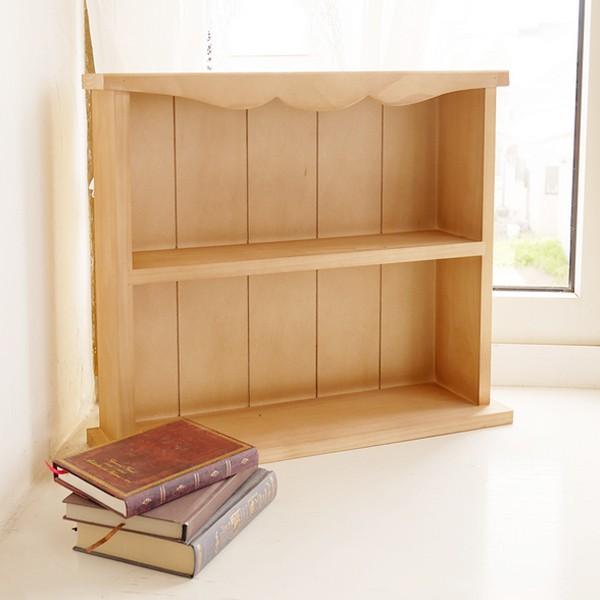 ダークブラウン木製シェルフ