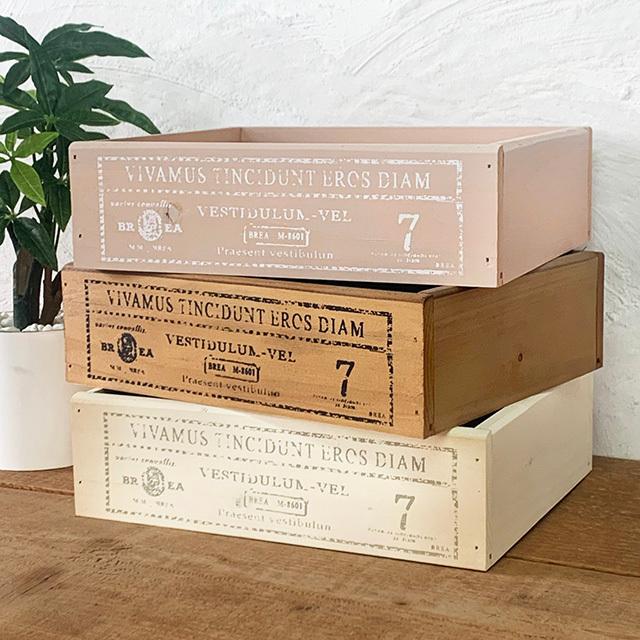 木箱 収納ボックス アンティーク インテリア 木製 カントリーボックスNo.19 BREAブレア | ブランド登録なし