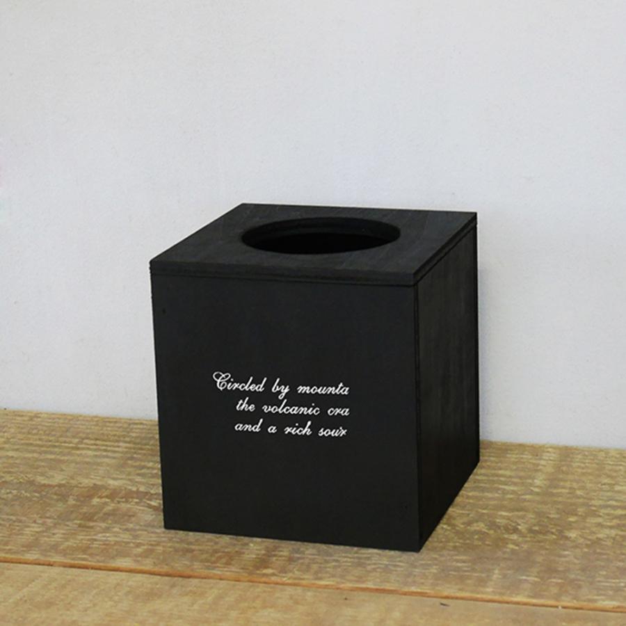 ゴミ箱 おしゃれ スリム 木製 蓋つきブラック インテリアダストボックス小 日本製 BREA｜brea-interior
