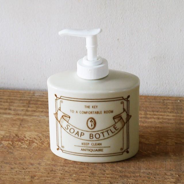 おしゃれ 陶器 ハンドソープボトル ソープディスペンサー 液体せっけん 詰め替え容器 スクエア柄 Gib Brea Web 通販 Yahoo ショッピング