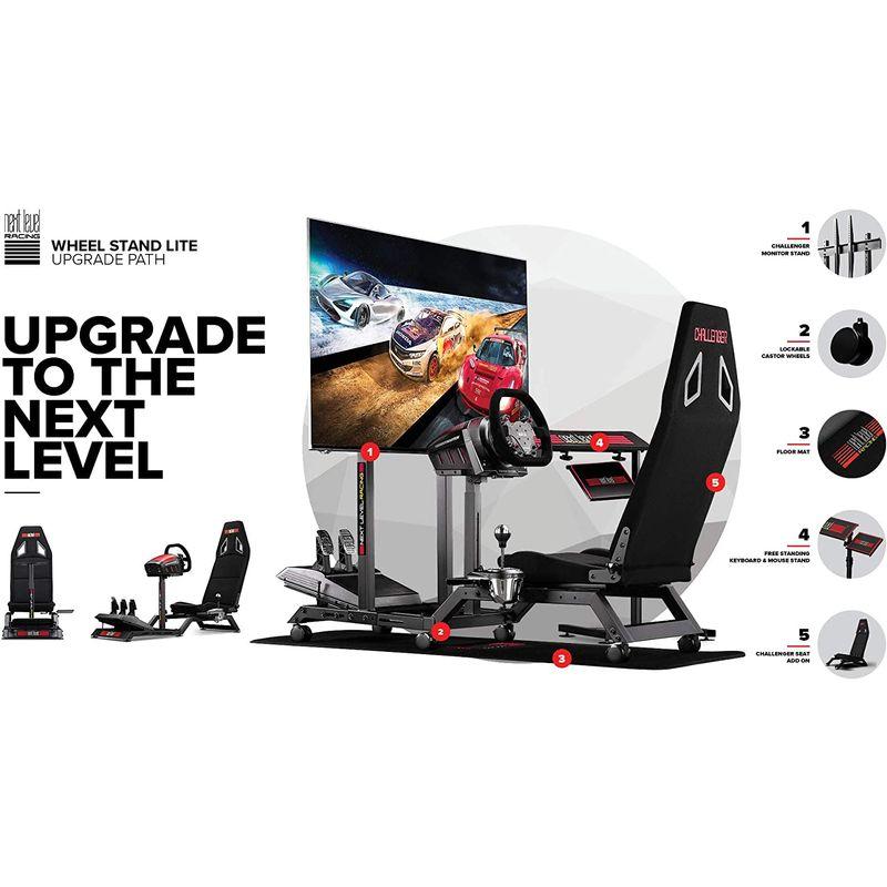 Next Level Racing ステアリングコントローラー対応(Thrustmaster、Fanatec、Logitech) Wheel Level Racing ステアリングコントローラー対応 Thrustmaster Fanatec Logitech Wheel 角度を調整可能