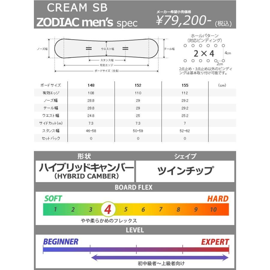 22-23 Cream Snowboards zodiac 148