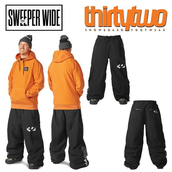 thirtytwo sweeper pants 22-23 ブラック/オレンジ thirtytwo（サーティーツー） 23-24 THIRTYTWO/サーティーツー SWEEPER