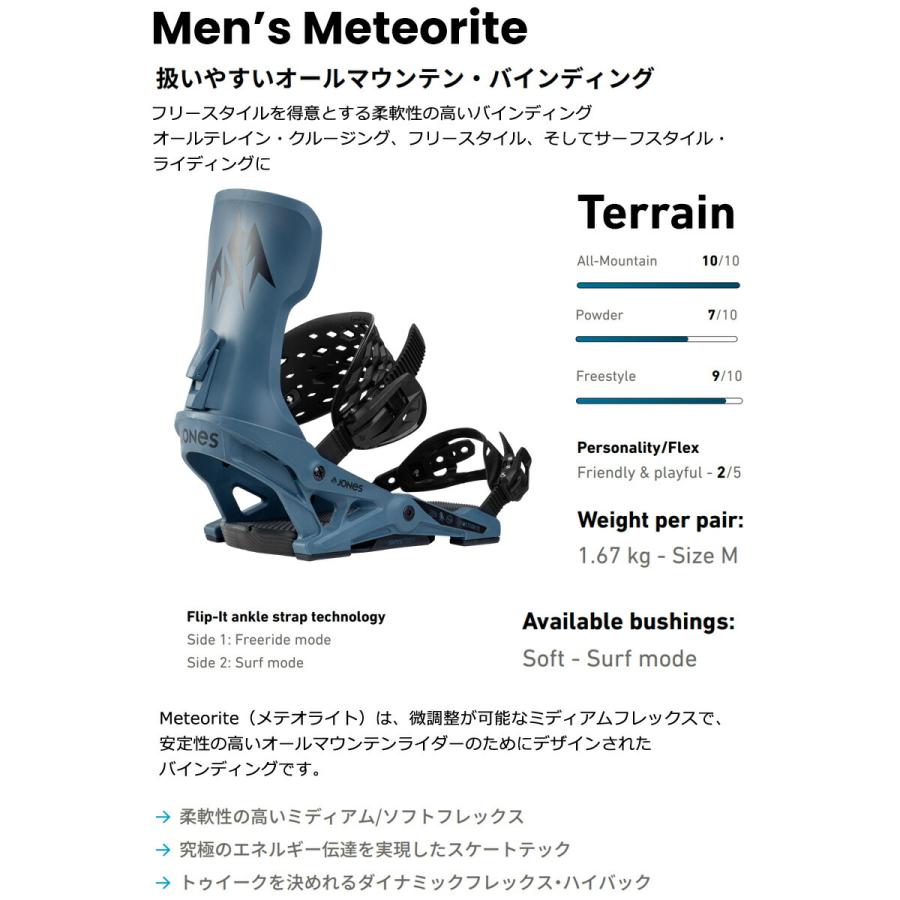 24-25 JONES/ジョーンズ METERORITE メテオライト メンズ ビンディング