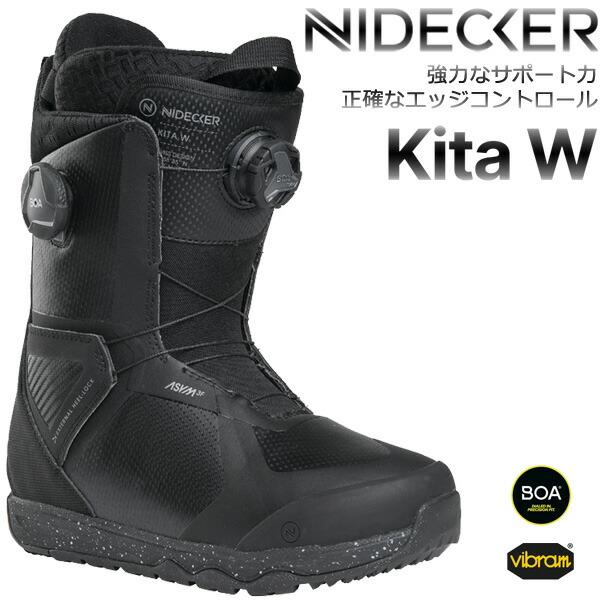 25-26 NIDECKER/ナイデッカー KITA W キタ レディース メンズ ダブルボア ブーツ スノーボード 2026 型落ち