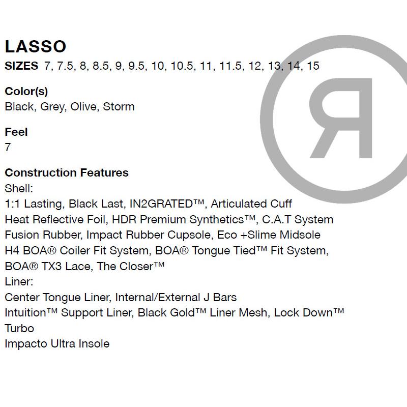 24-25 RIDE/ライド LASSO ラッソ メンズ ブーツ ダブルボア BOA 熱成型対応 スノーボード 2025 |  | 01