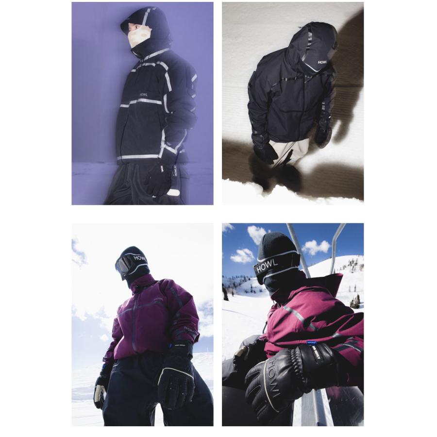 HOWL スノーボード　ウェア ジャケット　セットアップ　M　ハウル 25-26 HOWL/ハウル TAPED jacket 着用説明動画 メンズ レディース 防水