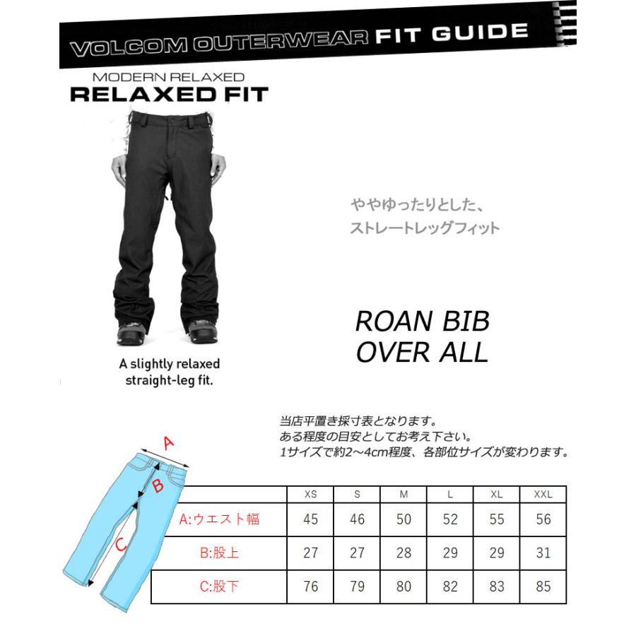 23-24 VOLCOM/ボルコム ROAN BIB overall メンズ レディース 防水ビブパンツ スノーボードウェア スノーウェアー 2024｜breakout｜06