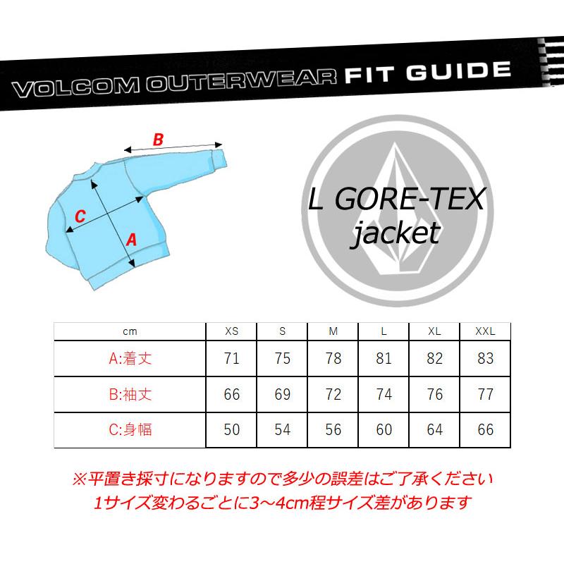 VOLCOM 24-25 VOLCOM/ボルコム L GORE-TEX jacket メンズ VOLCOM 24-25 VOLCOM/ボルコム L GORE-TEX jacket メンズ