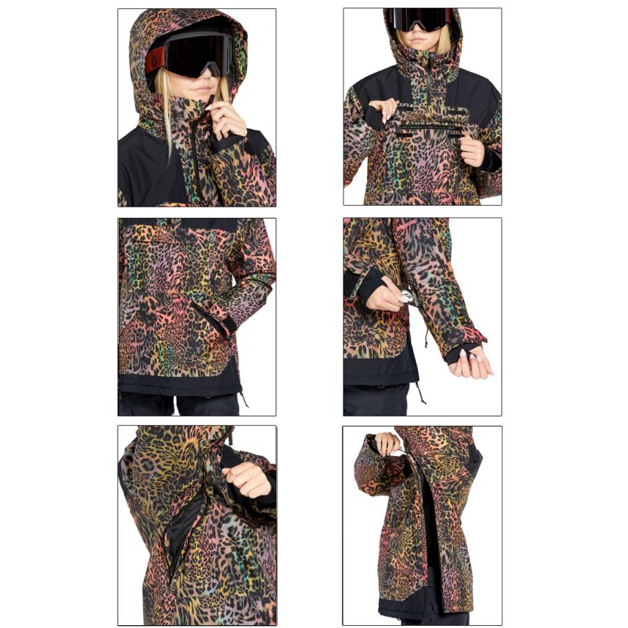【美品】volcom GORE-TEX レディースS プルオーバー VOLCOM 23-24 ボルコム FERN INSULATED GORE PULLOVER