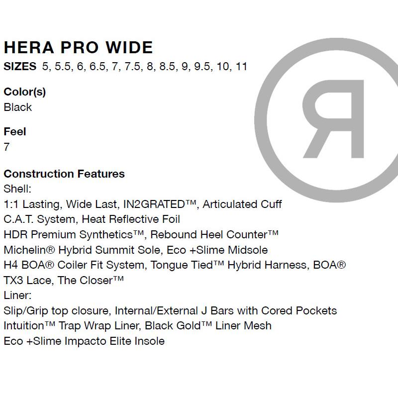 25-26 RIDE/ライド HERA PRO WIDE ヘラプロ ワイドフィット レディース