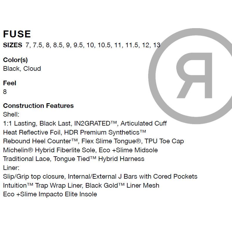 24-25 RIDE/ライド FUSE フューズ メンズ ブーツ 紐 レース ボア 24-25 RIDE/ライド FUSE フューズ メンズ ブーツ 紐 レース ボア