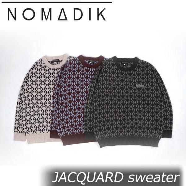 NOMADIK DAYZE JACQUARD sweater ニットセーター M GRAY（グライ） 24-25 NOMADIK/ノマディック JACQUARD sweater メンズ