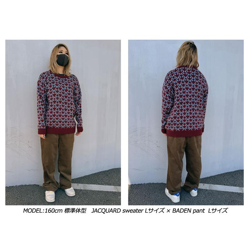 GRAY 24-25 NOMADIK/ノマディック JACQUARD sweater メンズ GRAY 24-25 NOMADIK/ノマディック JACQUARD sweater メンズ
