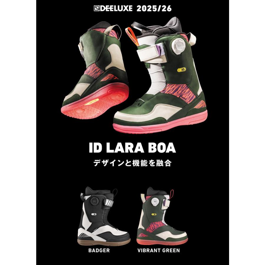 25-26 DEELUXE/ディーラックス ID LARA BOA s3 アイディーララ レディース 熱成型対応ブーツ ハイブリッドボア スノーボード 2026_5