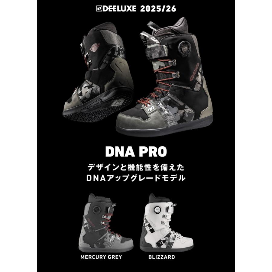 25-26 DEELUXE/ディーラックス DNA PRO s3 ディーエヌエープロ メンズ レディース 熱成型対応ブーツ ハイブリッドボア スノーボード 2026_5