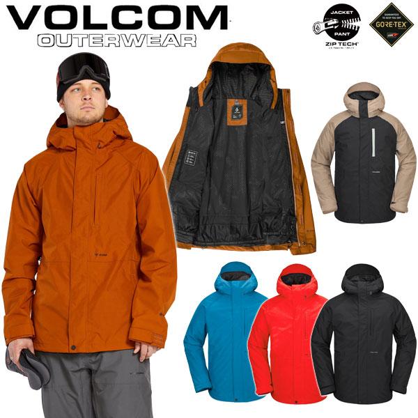 Volcom スノーボード用防水ジャケット 黒オレンジ VOLCOM（ボルコム） 24-25 VOLCOM/ボルコム DUA GORE-TEX jacket 着用
