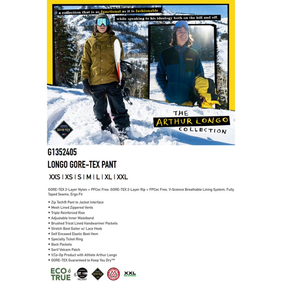 VOLCOM 23-24 VOLCOM/ボルコム LONGO GORE-TEX pant メンズ