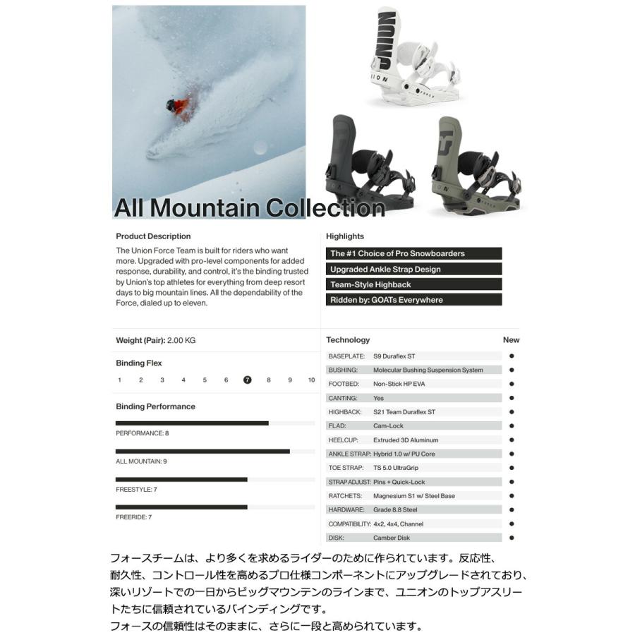 UNION BINDING 26-27 UNION/ユニオン FORCE TEAM フォースチーム