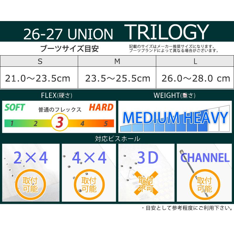UNION BINDING 26-27 UNION/ユニオン TRILOGY トリロジー レディース