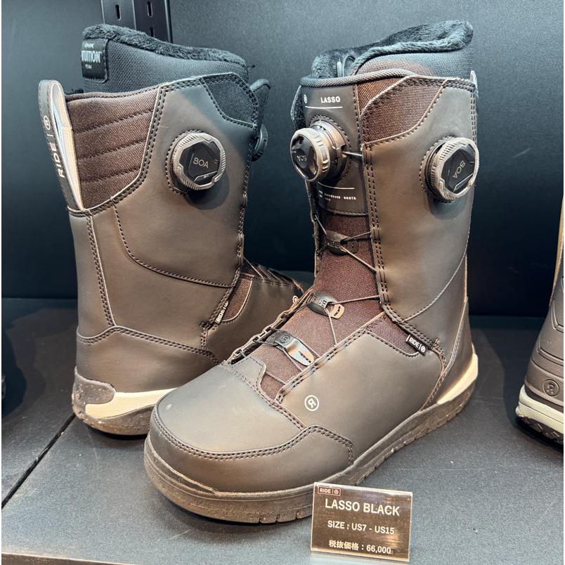 限定特価【美品】RIDE ライド LASSO ラッソ BOA ブラック 26cm RIDE （ライド）LASSO BOA スノーボードブーツ23-24