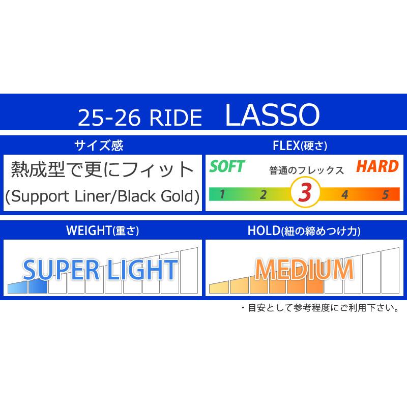 25-26 RIDE/ライド LASSO ラッソ メンズ レディース ブーツ ダブルボア