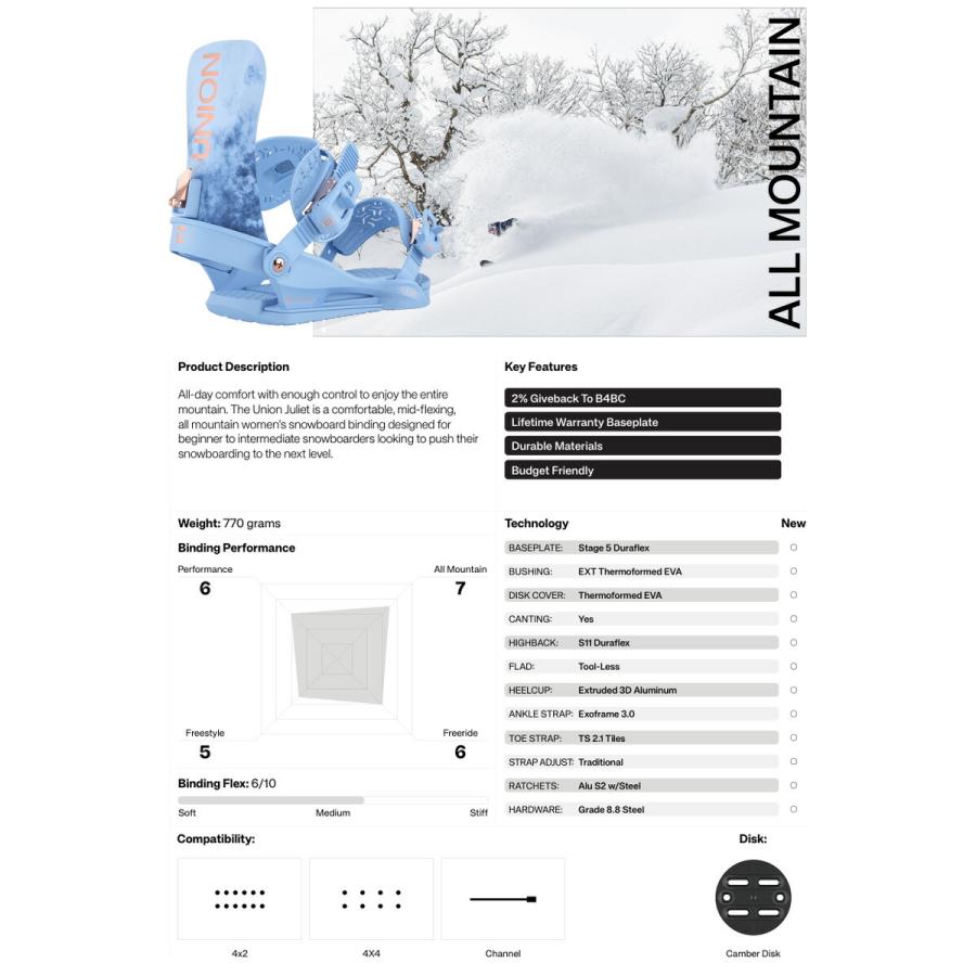 UNION BINDING 【期間限定クーポン】25-26 UNION/ユニオン JULIET