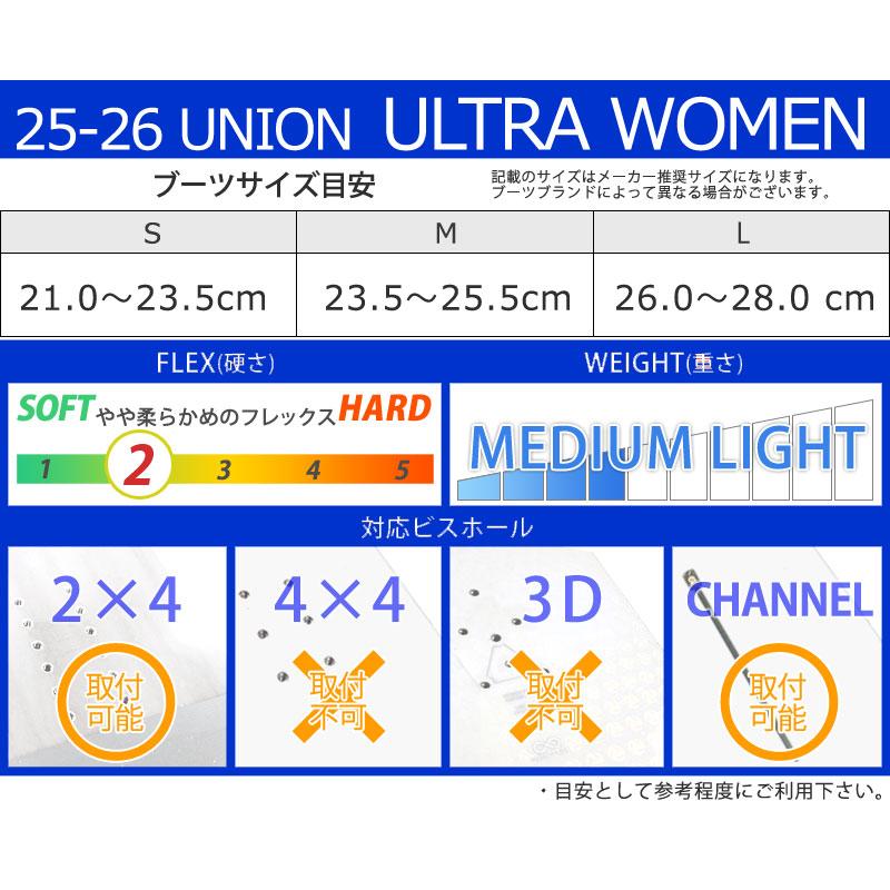 UNION BINDING 25-26 UNION/ユニオン ULTRA WOMEN ウルトラ