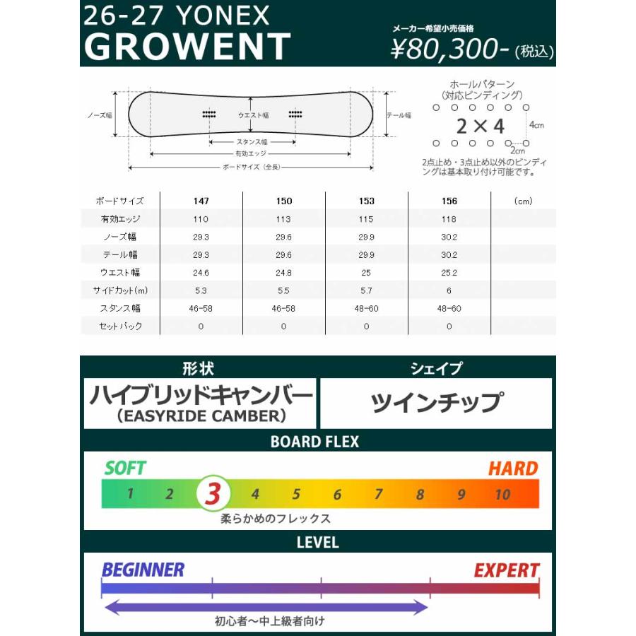 YONEX（ヨネックス） 26-27 YONEX/ヨネックス GROWENT グローエント