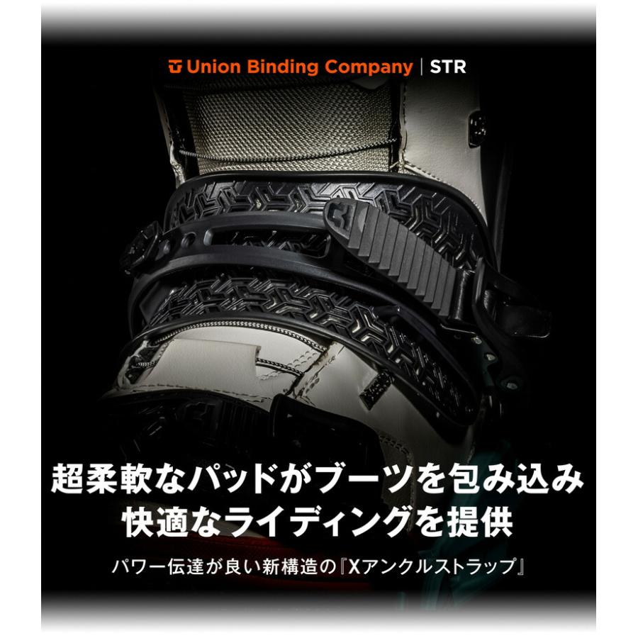 24-25 美品 UNION STR スノーボード バインディング ブラック L 24-25 2025 UNION ユニオン STR スノーボード ビンディング