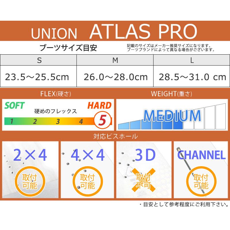 24-25 UNION/ユニオン ATLAS PRO アトラスプロ メンズ レディース ビンディング バインディング カービング スノーボード 2025 予約商品｜breakout｜06