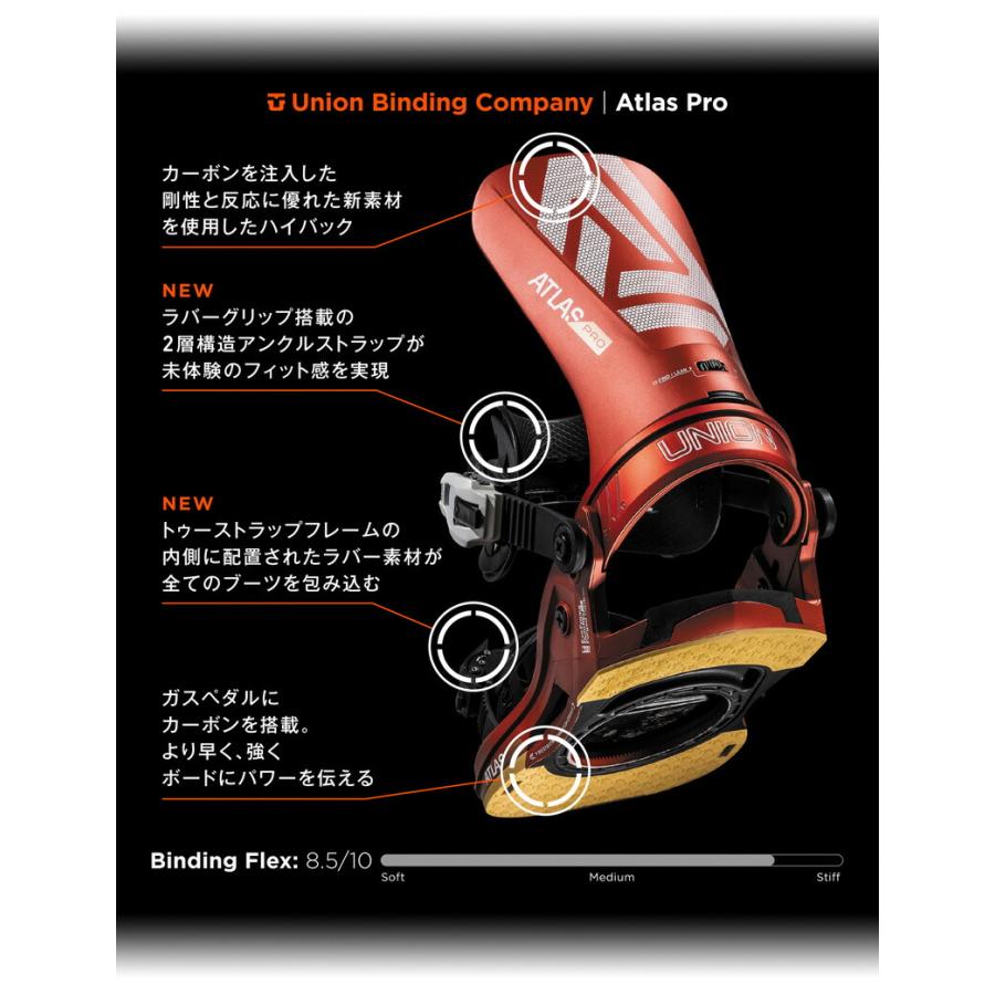 24-25 UNION/ユニオン ATLAS PRO アトラスプロ メンズ レディース ビンディング バインディング カービング スノーボード 2025 予約商品｜breakout｜09