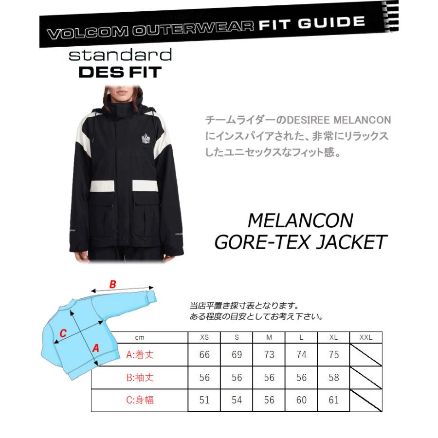 23-24 VOLCOM/ボルコムMELANCON GORE-TEX jacket レディース 防水ゴアテックスジャケット スノーボードウェア スノーウェアー 2024｜breakout｜05