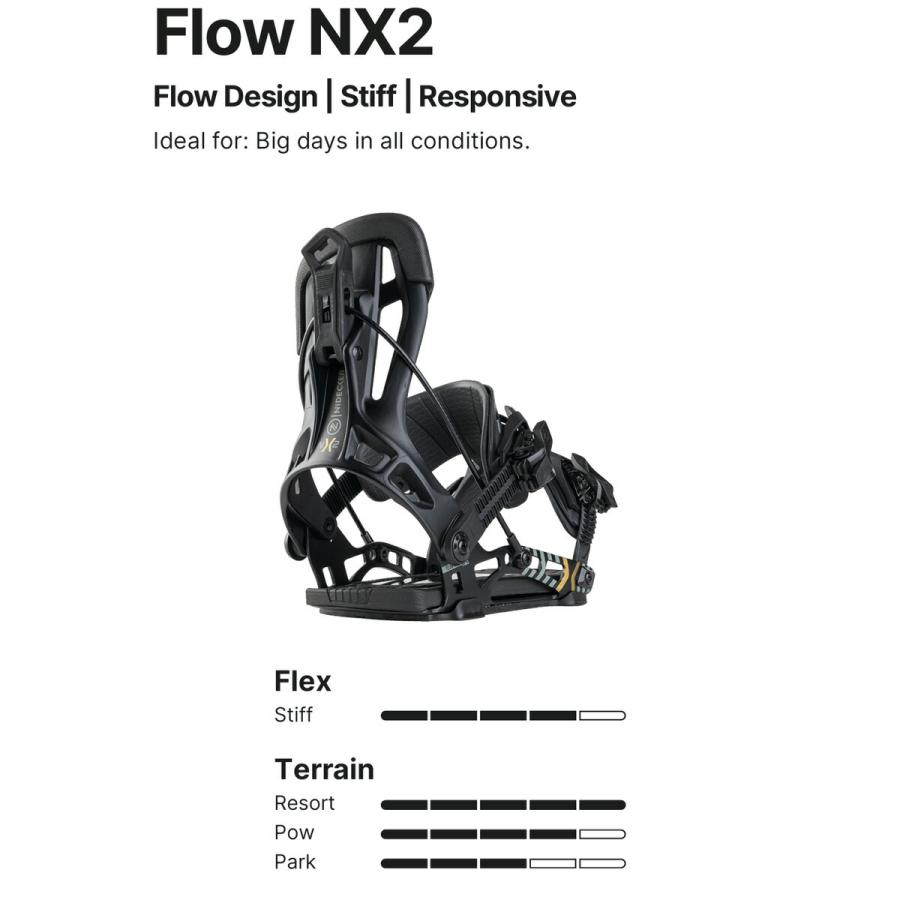 Nidecker FLOW NX2 ビンディング Mサイズ ブラック Nidecker FLOW NX2 ビンディング Mサイズ ブラック