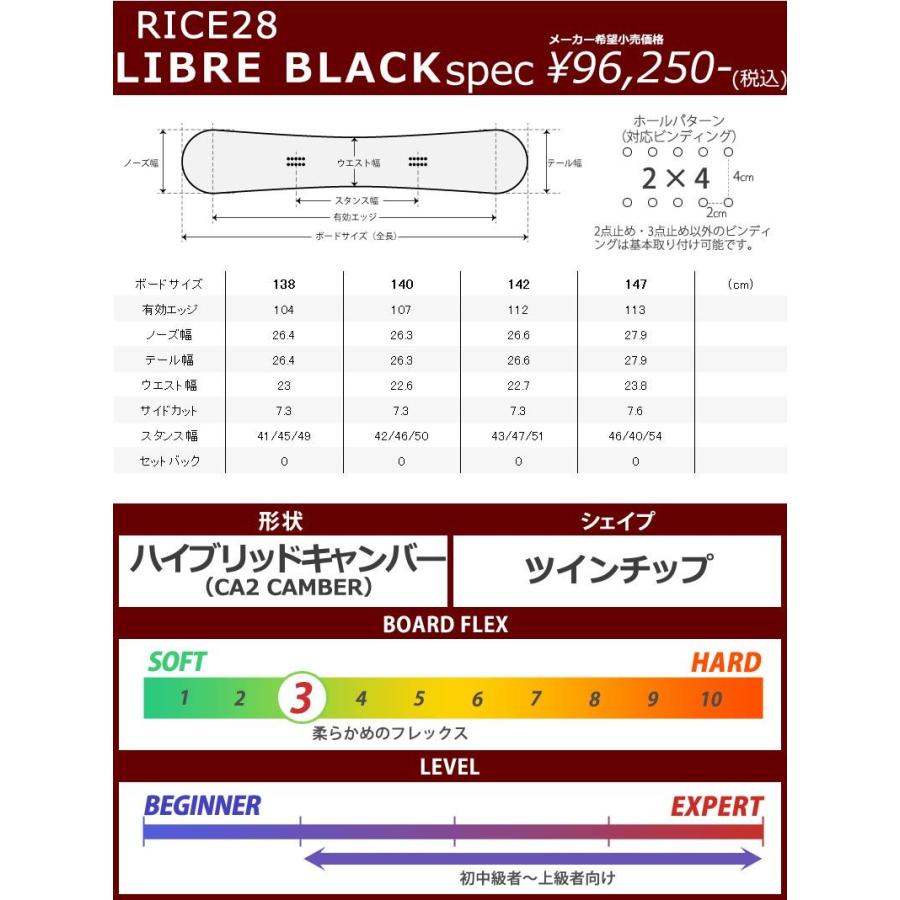 RICE28 22-23 RICE28/ライス LIBRE BLACK リブレブラック レディース