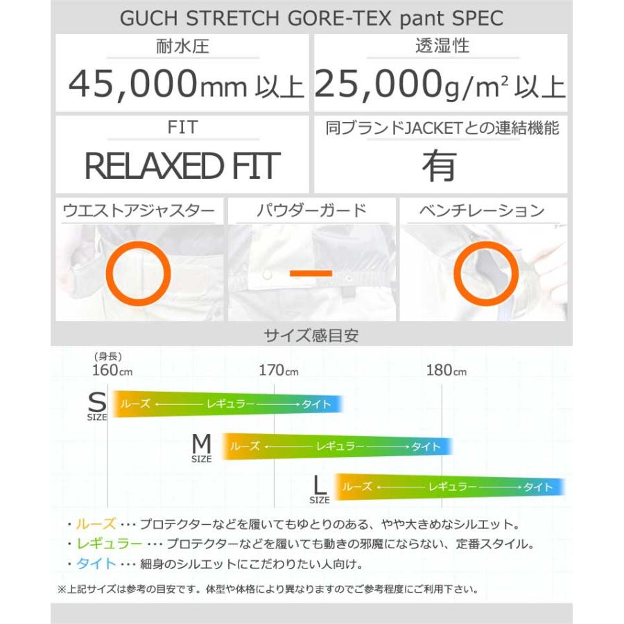 24-25 VOLCOM/ボルコム GUCH STRETCH GORE-TEX pant メンズ レディース 防水パンツ ゴアテックススノーボードウェア スノーウェアー 2025 | VOLCOM | 10